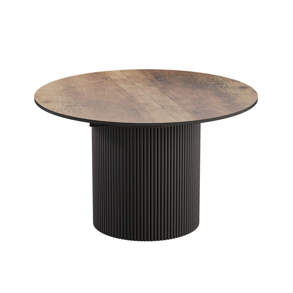 Vicco Esstisch Calero, Eiche rustikal/Schwarz, 120 x 60 cm ausziehbar (1-St)