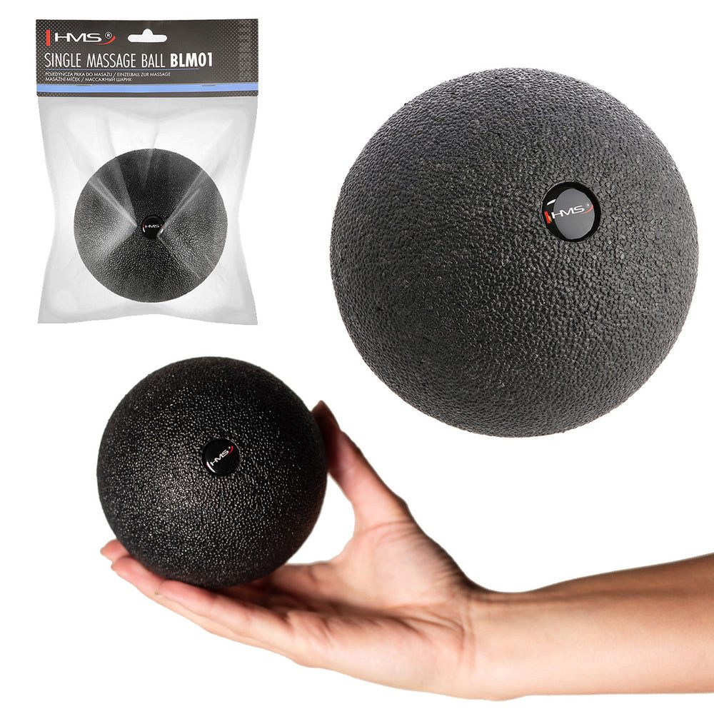 HMS Massageball Faszienball Triggerpunktball Massagekugel, Spar-Set 1-tlg., Ø 10 cm kompakt, EPP-Schaum, 10 cm, Härte 70, bis 150 kg