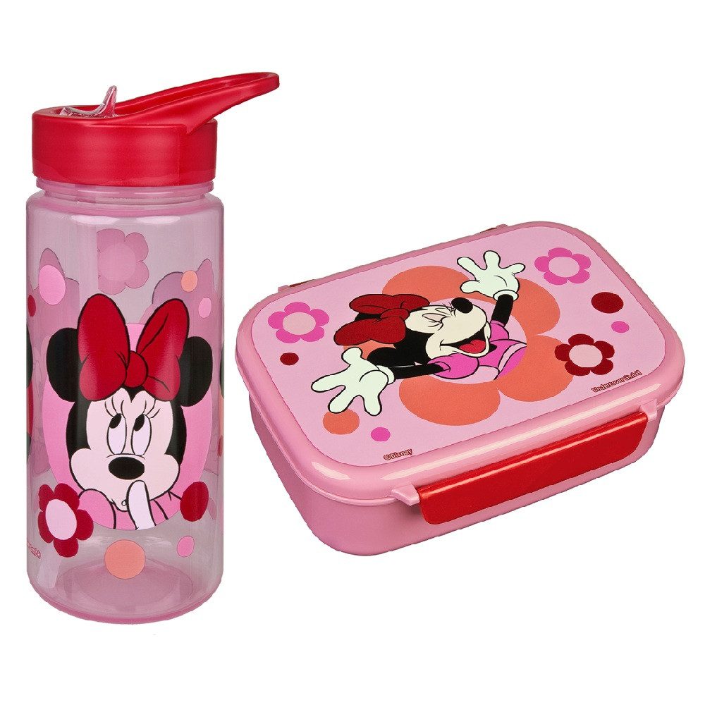 Familando Schulranzen Disney Minnie Mouse Schultasche 1. Klasse, ergonomischer Tornister (Set, 7-tlg., inkl. Federmappe, Brotdose und Trinkflasche), ergonomisch – Bild 5 von 5
