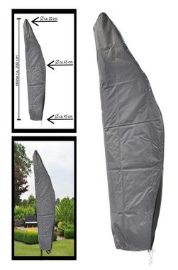 Bambelaa! Sonnenschirm-Schutzhülle Bambelaa! Schutzhülle für Ampelschirm bis ca. 200 cm Höhe - Grau