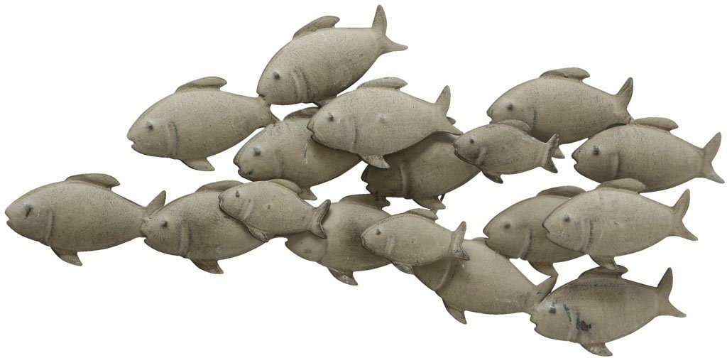 Wanddekoobjekt Fischschwarm