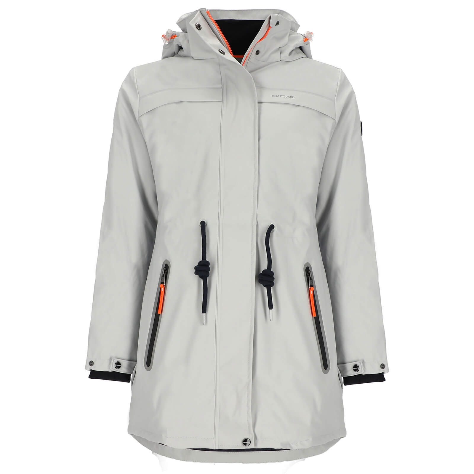 Coastguard Regenmantel Damen PU-Kurzmantel mit Futter - Mantel mit abnehmba günstig online kaufen