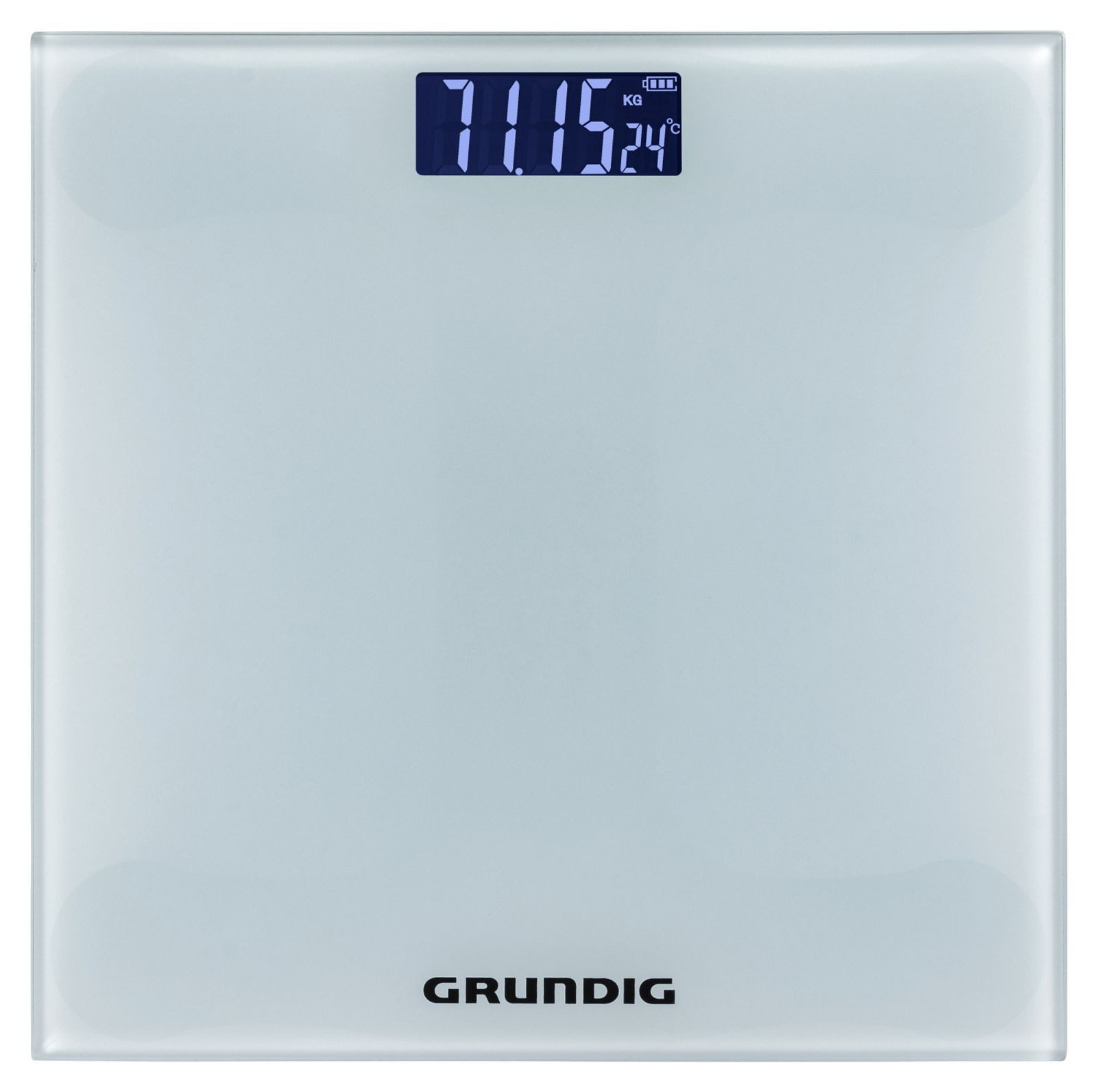 Grundig Personenwaage Digitale Personenwaage 28x28cm bis 180kg LCD-Display Körperwaage Waage