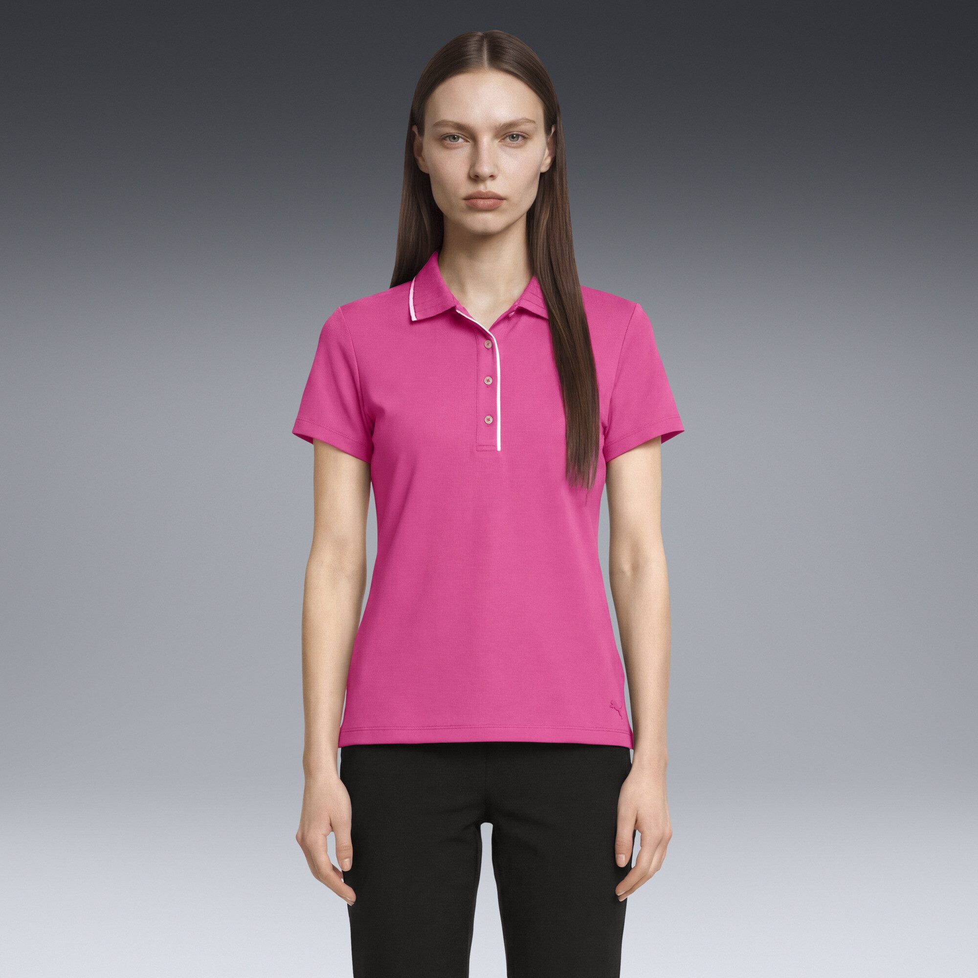 PUMA Poloshirt CLOUDSPUN Bridges Kurzärmeliges Golf-Polo Damen