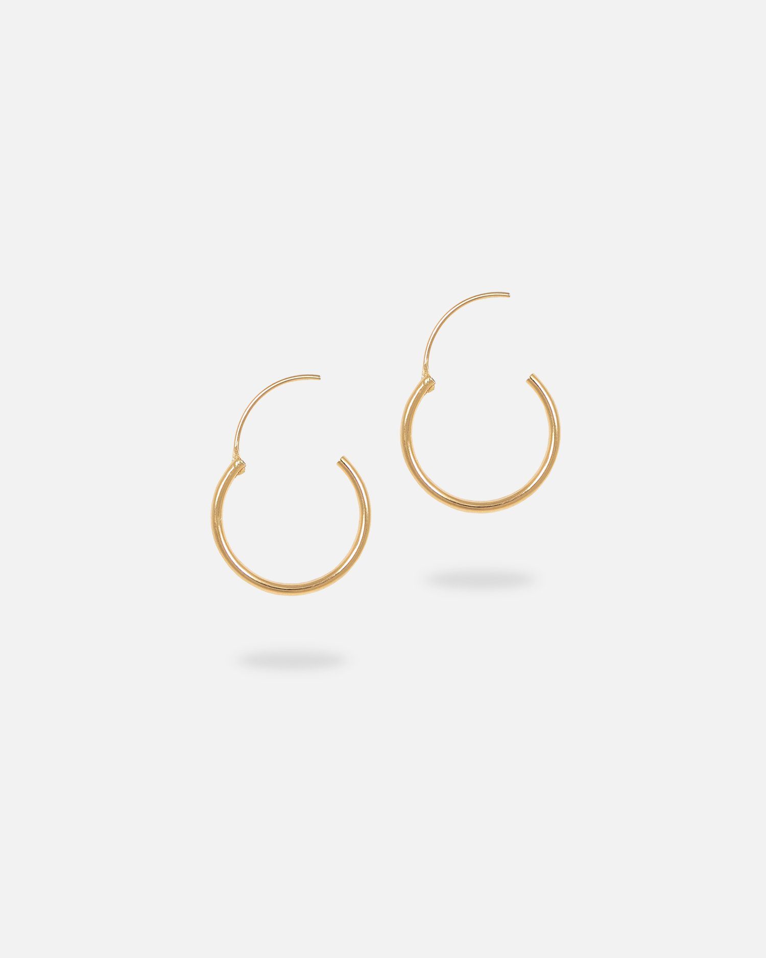 Paar Ohrringe 925, Damen Pernille Creolen Karat 1,3 Plain Tiny vergoldet cm, Corydon 18 Silber