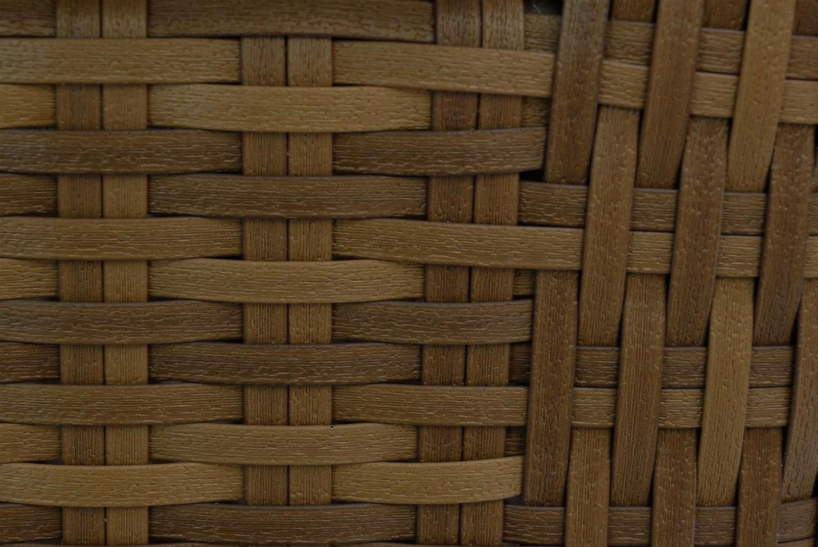 Krines Home Sitzgruppe Set/3 Hochwertiges Gartenset Amalfi Set aus haltbarem Poly-Rattan, (3-tlg., 2x Sessel, 1x Tisch), Stabile Outdoor Lounge mit Polstern wetterbeständig