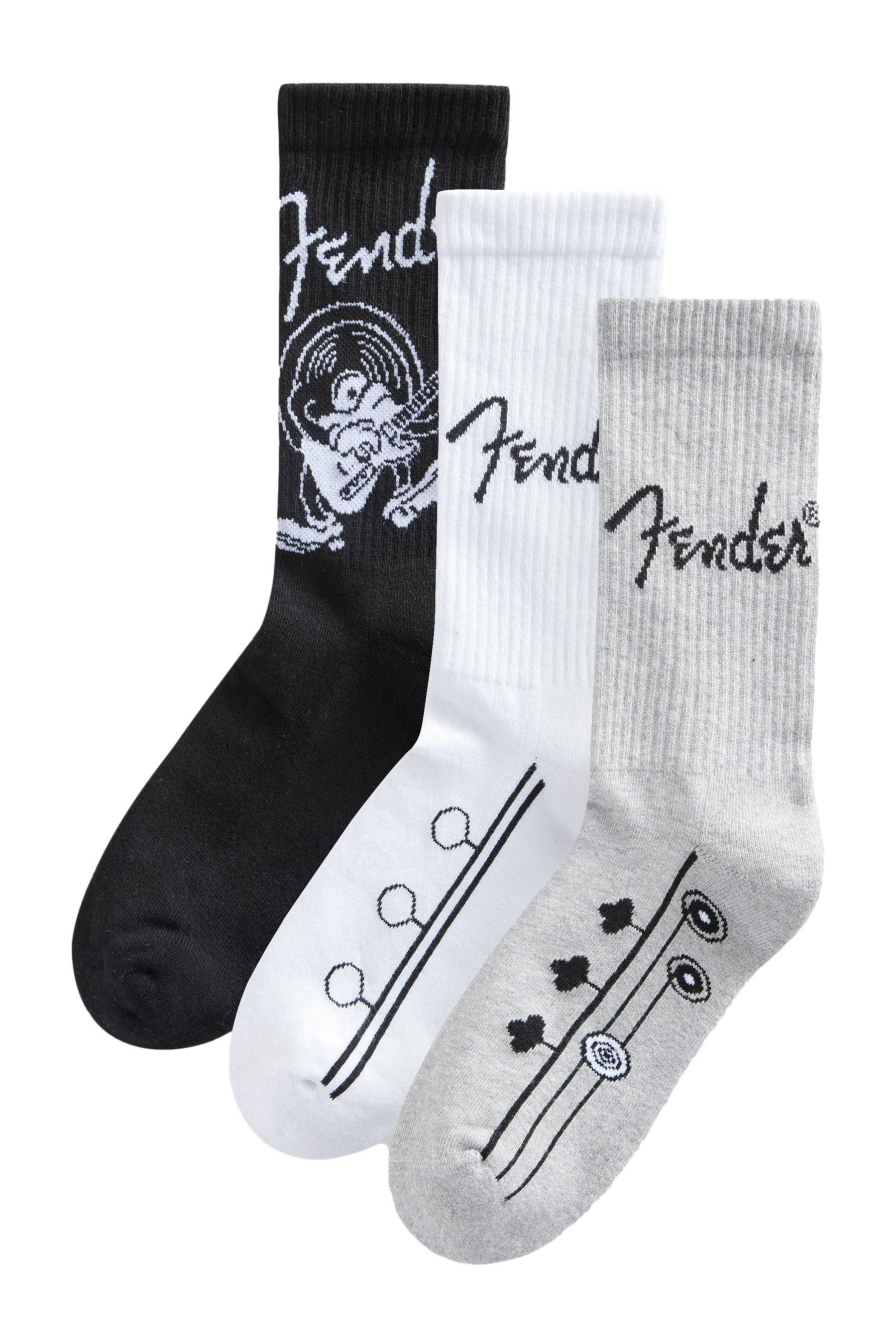 Basicsocken Lizenzierte Fender Sportsocken, 3er-Pack