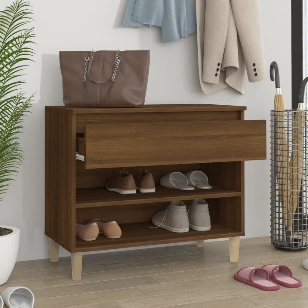 vidaXL Schuhregal Schuhregal Braun Eichen-Optik 70x36x60 günstig online kaufen
