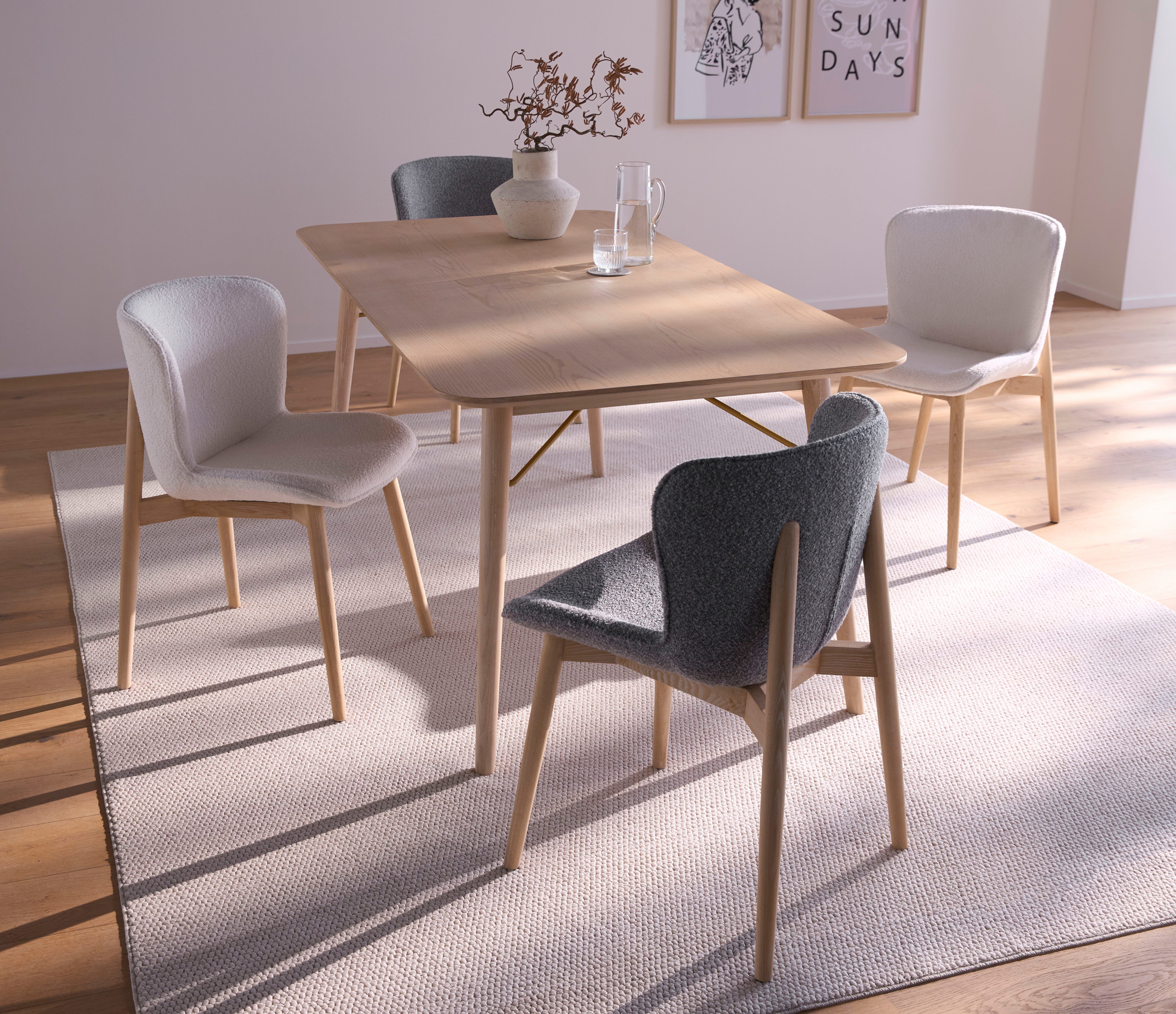 s.Oliver Teppich Lenni, rechteckig, Höhe: 10 mm, Uni-Farben, kurzflor, waschbar, Wohnzimmer, Schlafzimmer