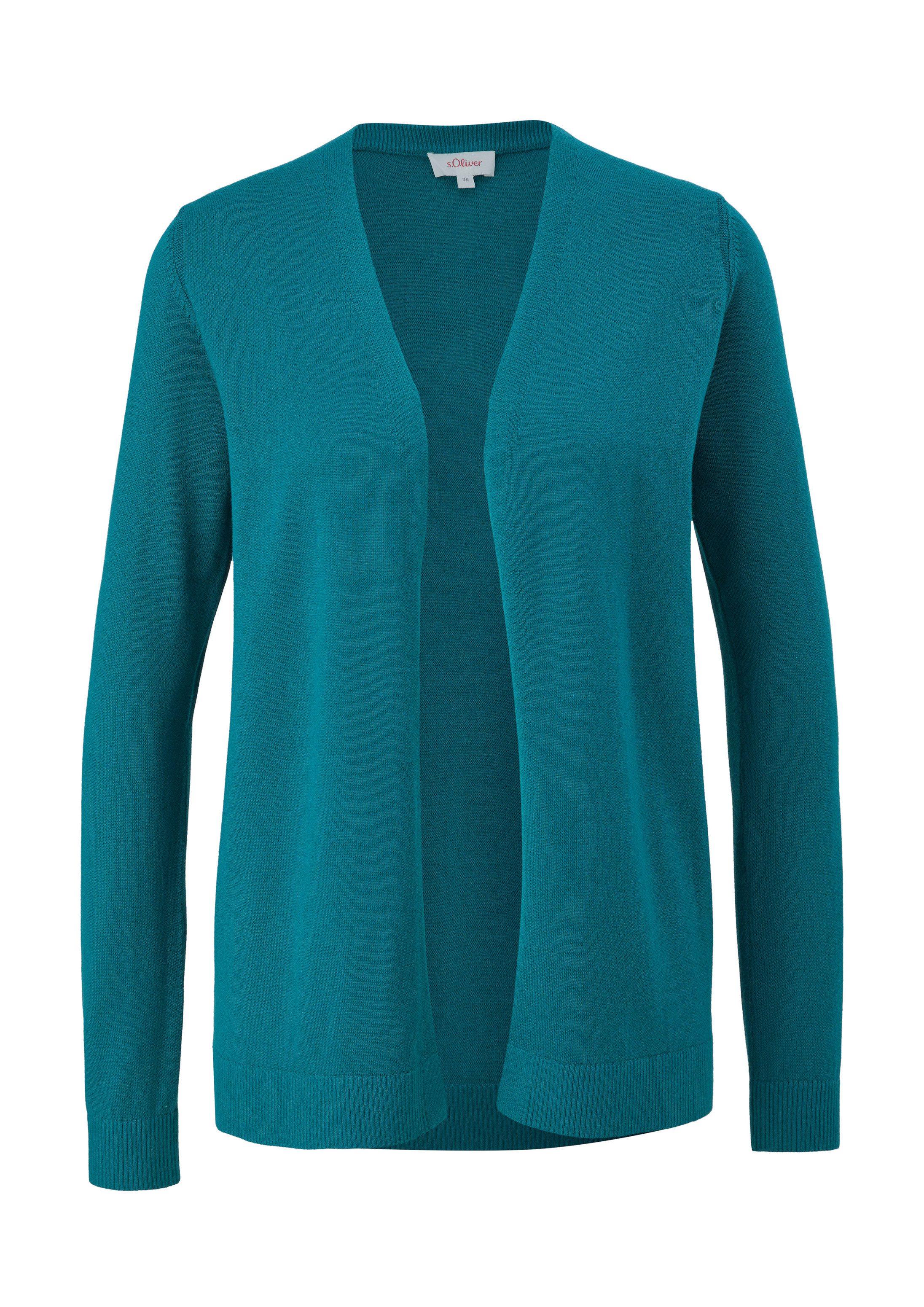 s.Oliver Cardigan Strickjacke Strickjacke aus Baumwollmix