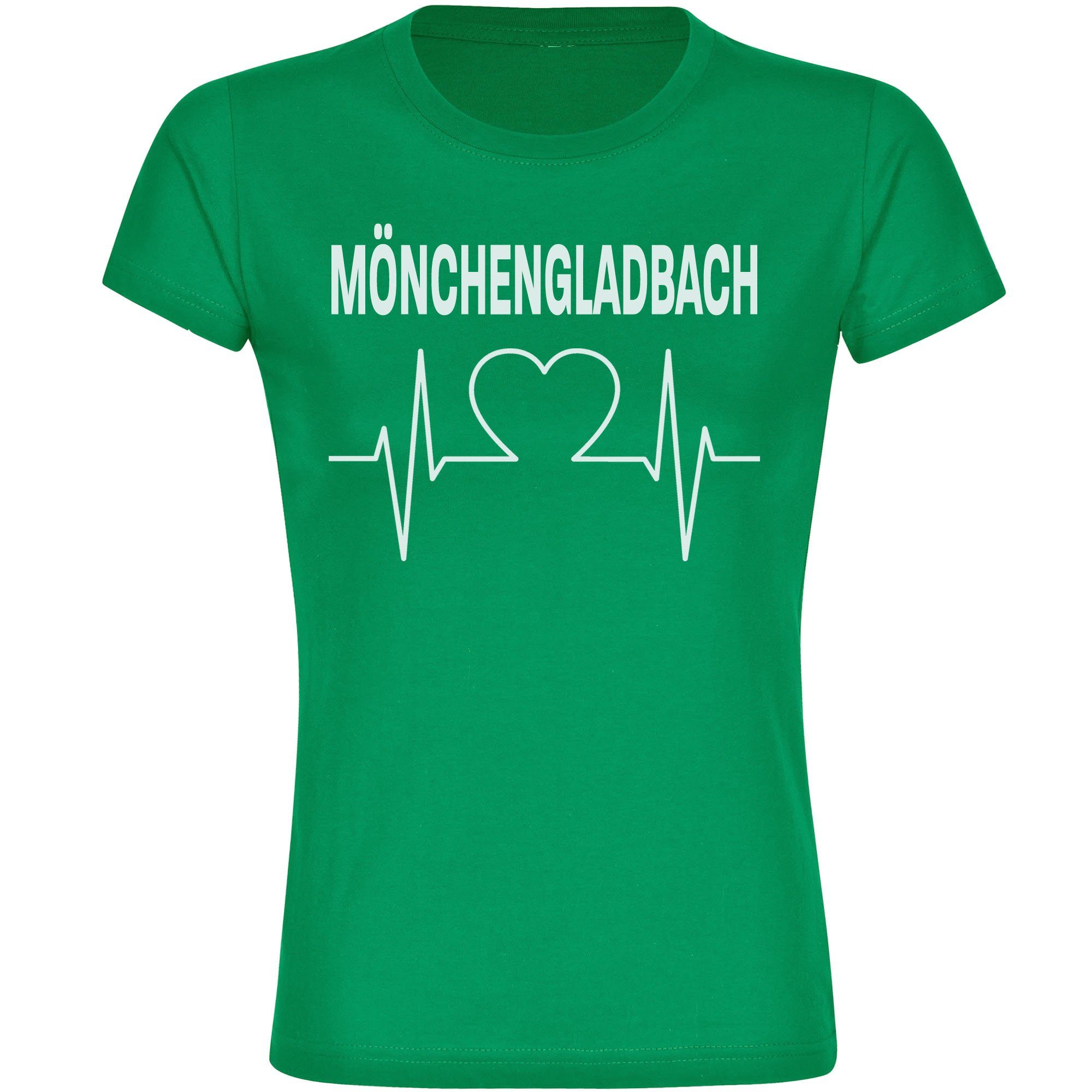 multifanshop T-Shirt Damen Mönchengladbach - Herzschlag günstig online kaufen