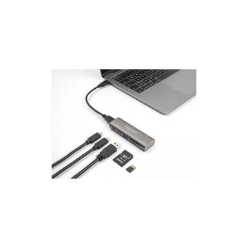 Delock 64236 - 3 Port USB 10 Gbps Hub inklusive SD und Micro SD... USB-Adapter USB C