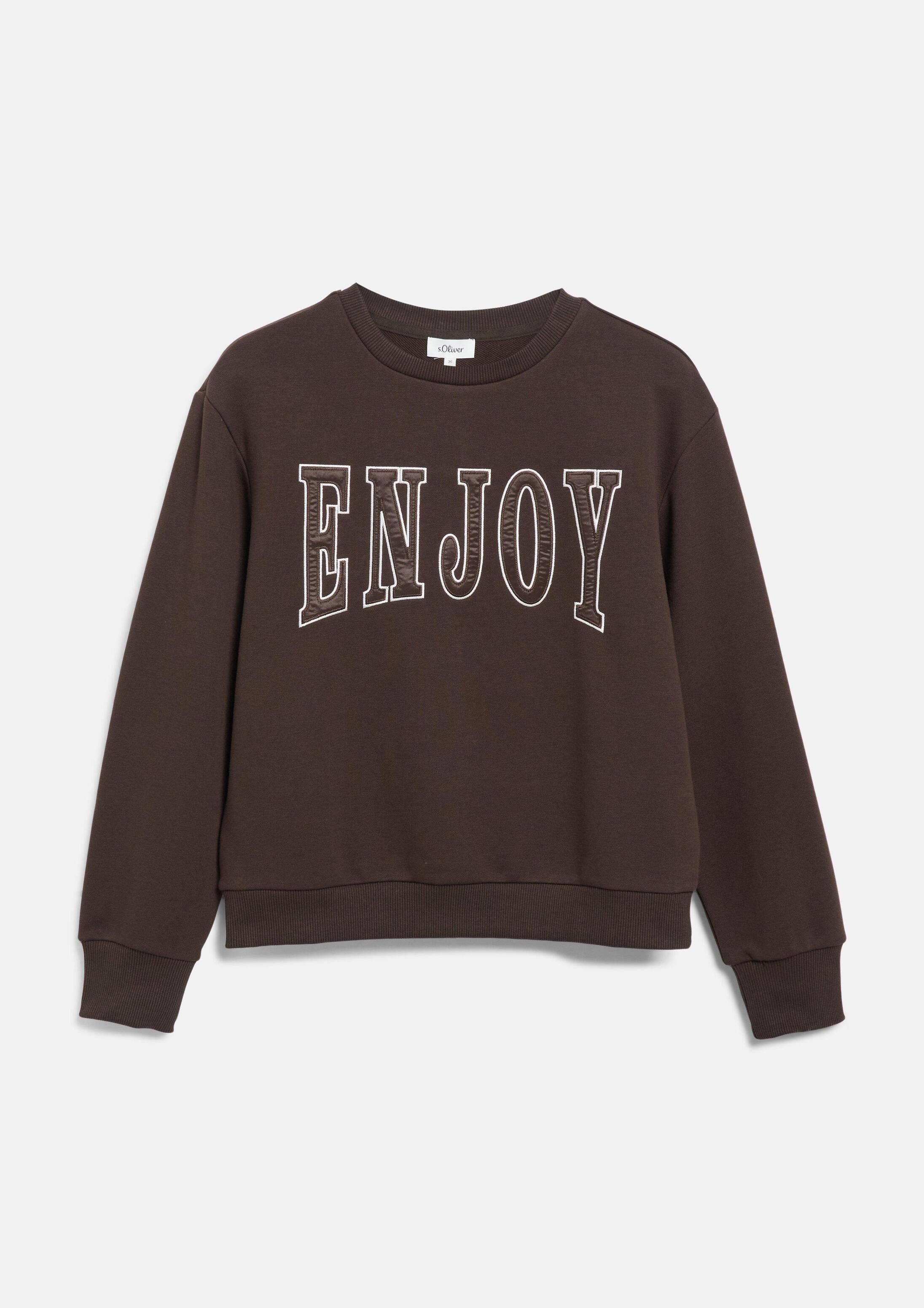s.Oliver Sweatshirt Sweatshirt Sweatshirt mit Artwork