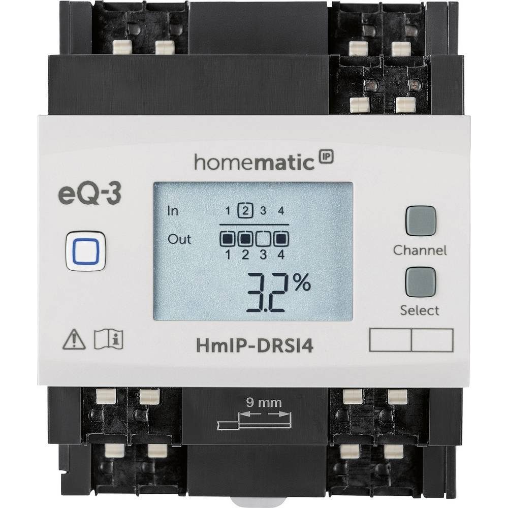 Homematic IP Schaltaktor für Hutschienenmontage – 4-fach 154431A0 Smart-Home-Steuerelement