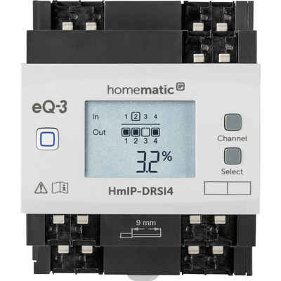Homematic IP Schaltaktor für Hutschienenmontage – 4-fach Smart-Home-Steuerelement