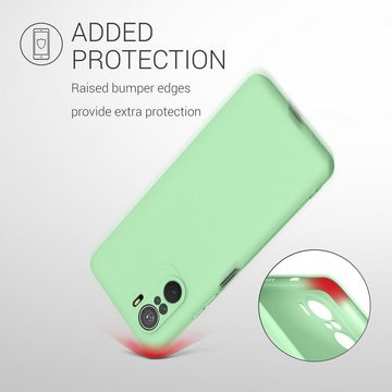 kwmobile Handyhülle Hülle für Xiaomi Mi 11i, Backcover Silikon - Soft Handyhülle - Handy Case in Mintgrün matt