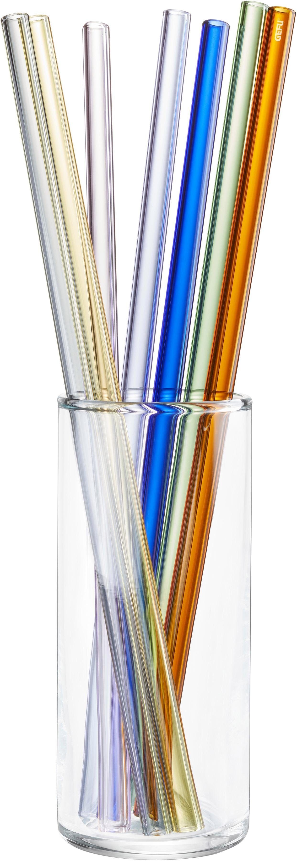 GEFU Trinkhalme FUTURE, (Set, 8-tlg), inkl.. 1 Reinigungsbürste