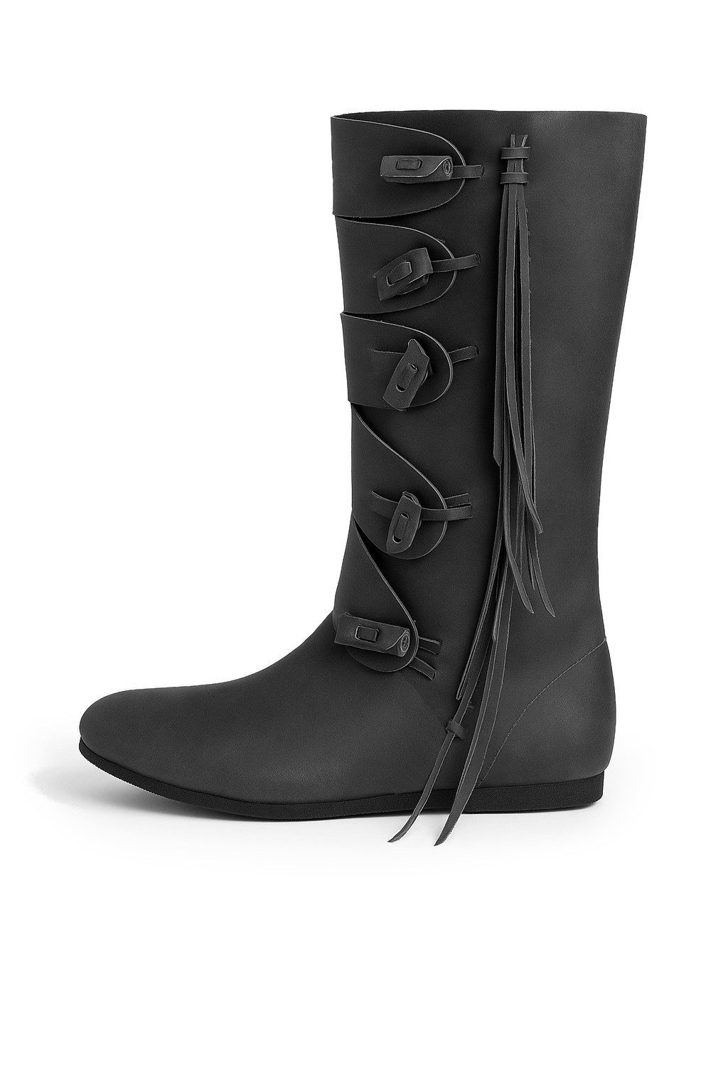 Wikinger-Kostüm Hohe Stiefel "Rasmus" aus Nubukleder