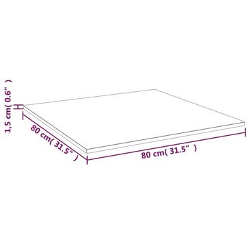 furnicato Tischplatte Quadratisch Hellbraun 80x80x1,5cm Behandelte Eiche (1 St)