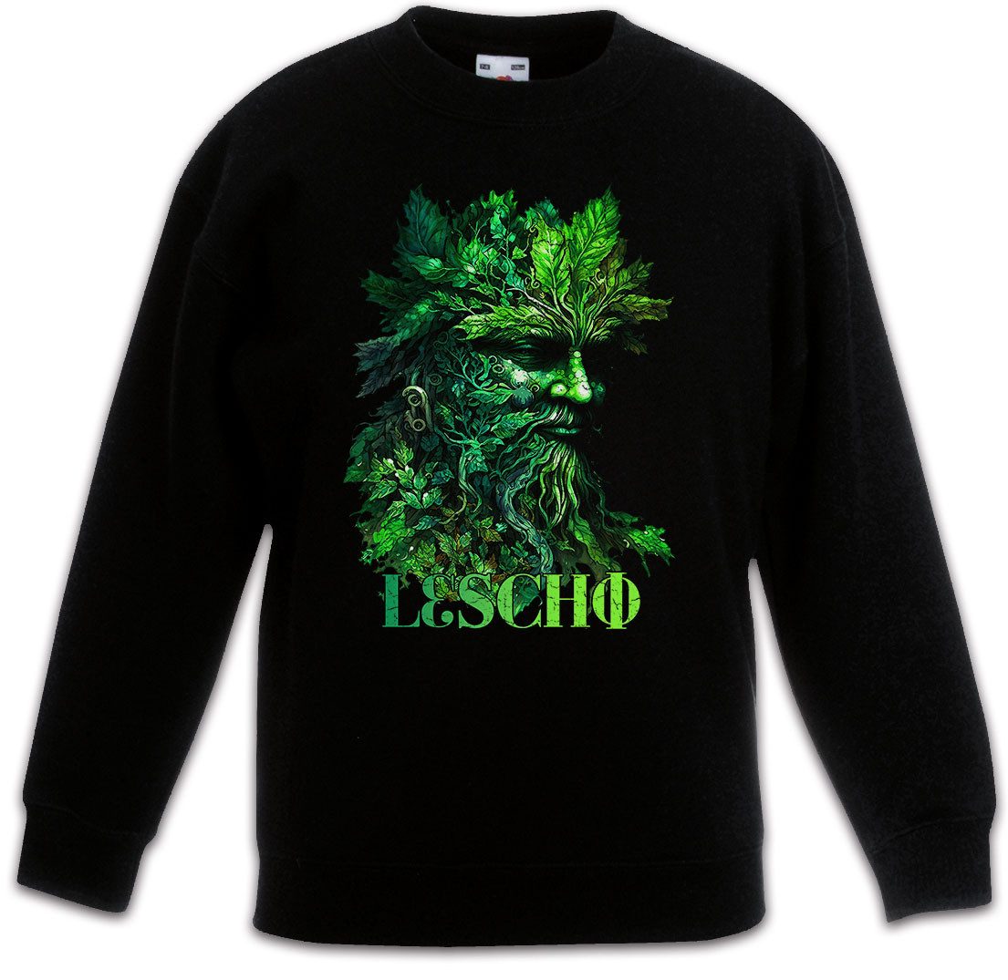 Sweatshirt Leschi Kinderpullover Waldgeist Waldschrat Waldgott Slawischen