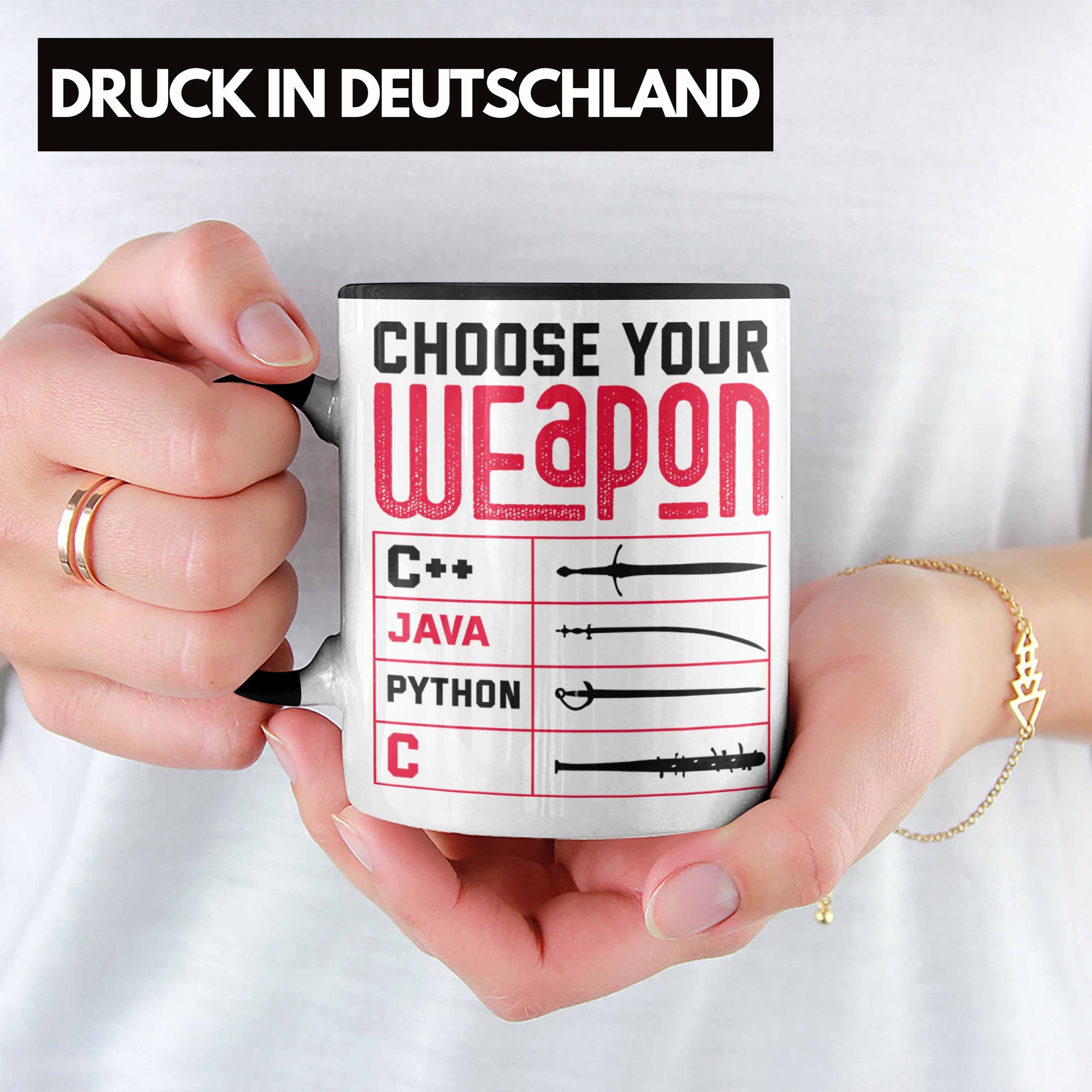 Schwarz Programmiersprachen Geschenk Inf Geschenkdiee Prorgammierer Tasse Trendation Nerd Tasse