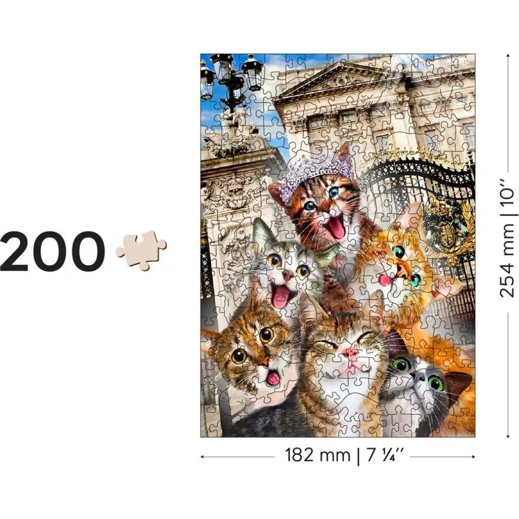 Wooden City Puzzle Holzpuzzle Pferde in London 200 Teile, Puzzleteile