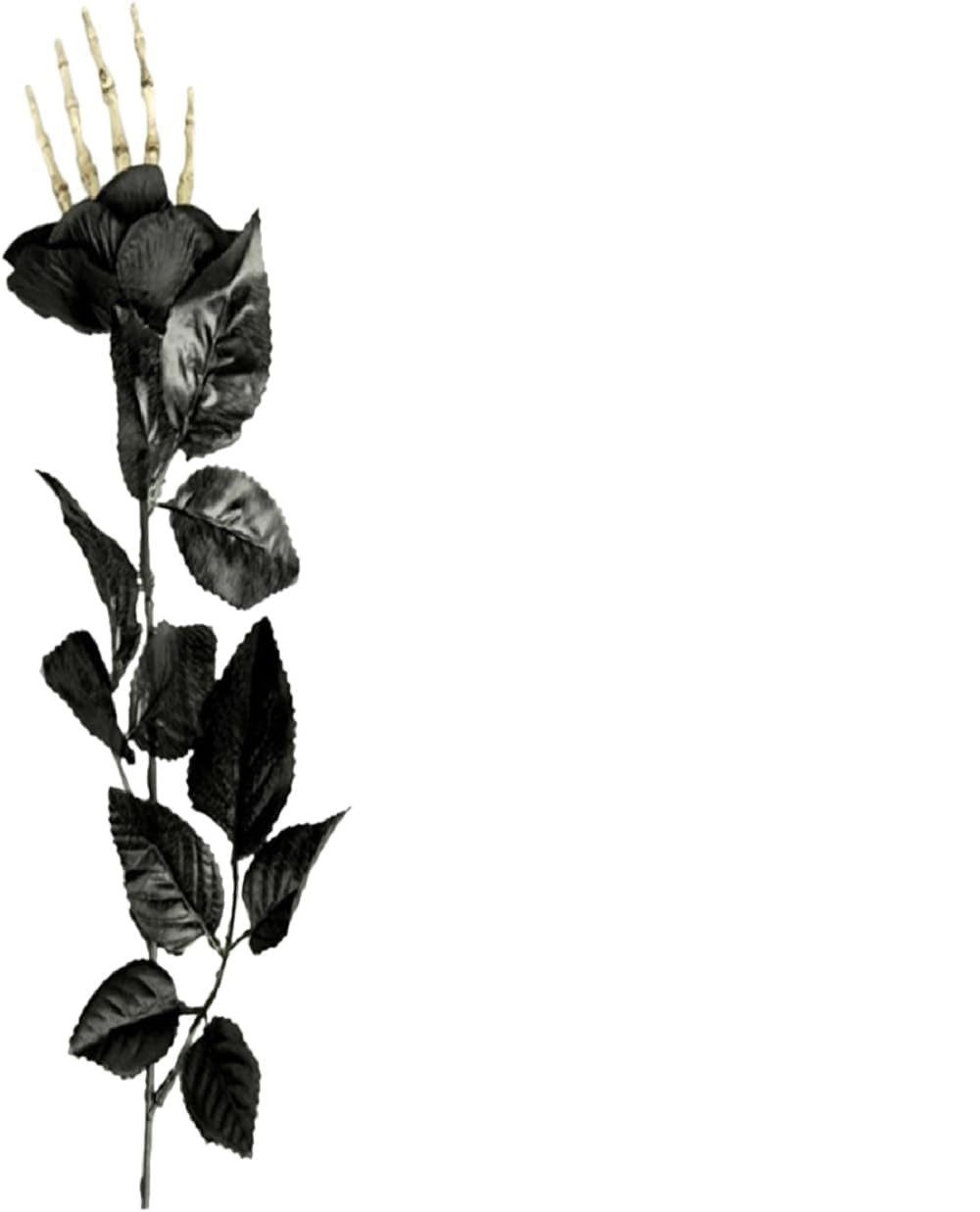 Dekoobjekt Halloween-Rosenstrauß, 10 Skelett-Rosen, eine schaurig-schöne Deko.