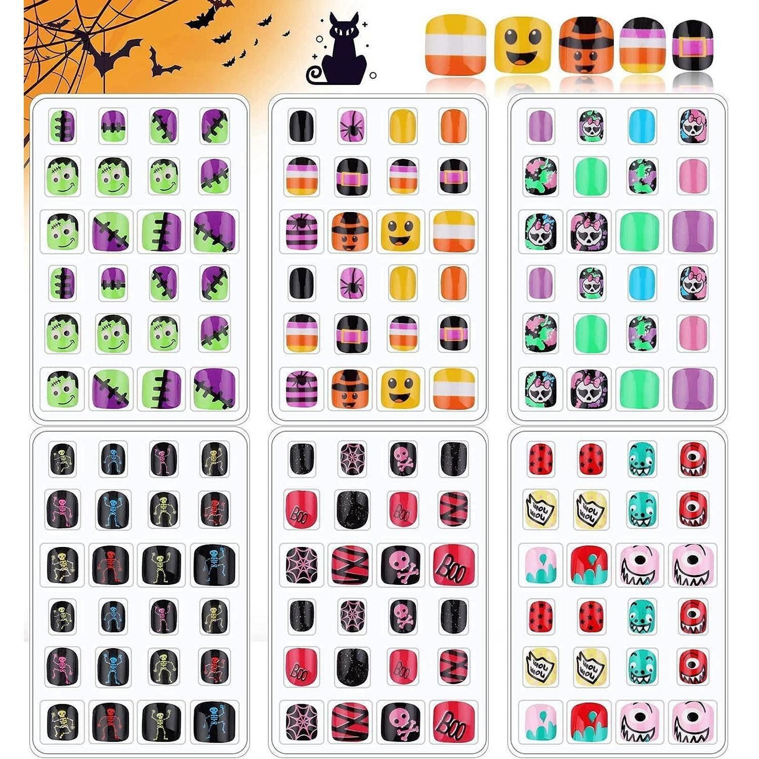LuxusKollektion Kunstfingernägel Halloween Kinder Fingernägel