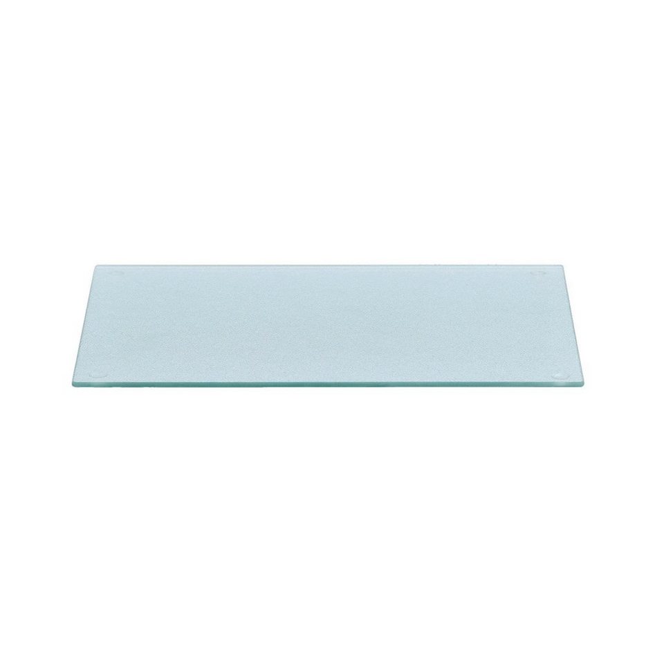 Basera® Schneidebrett Glasschneideplatte aus Sicherheitsglas mit  Silikonfüßen, ESG-Sicherheitsglas, (1-St), transparent, 40 x 30 cm