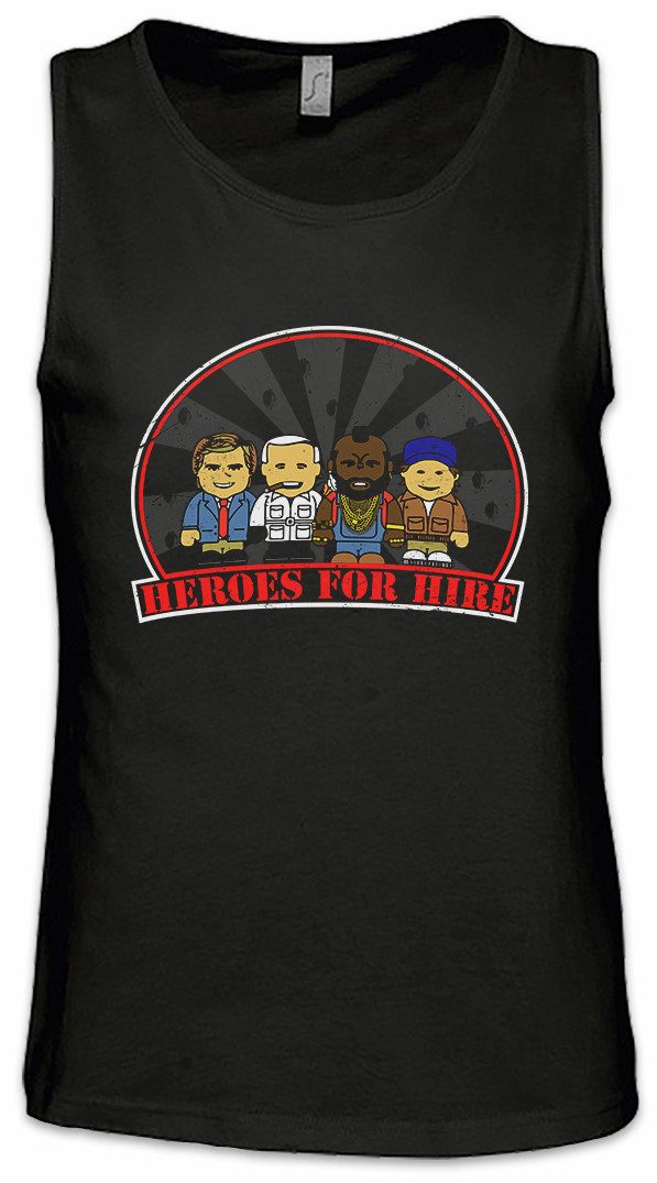 Urban Backwoods Tanktop Heroes For Hire Ärmelloses T-Shirt The Team Hannibal Cartoon Toon A BA Mr. T Kult Van