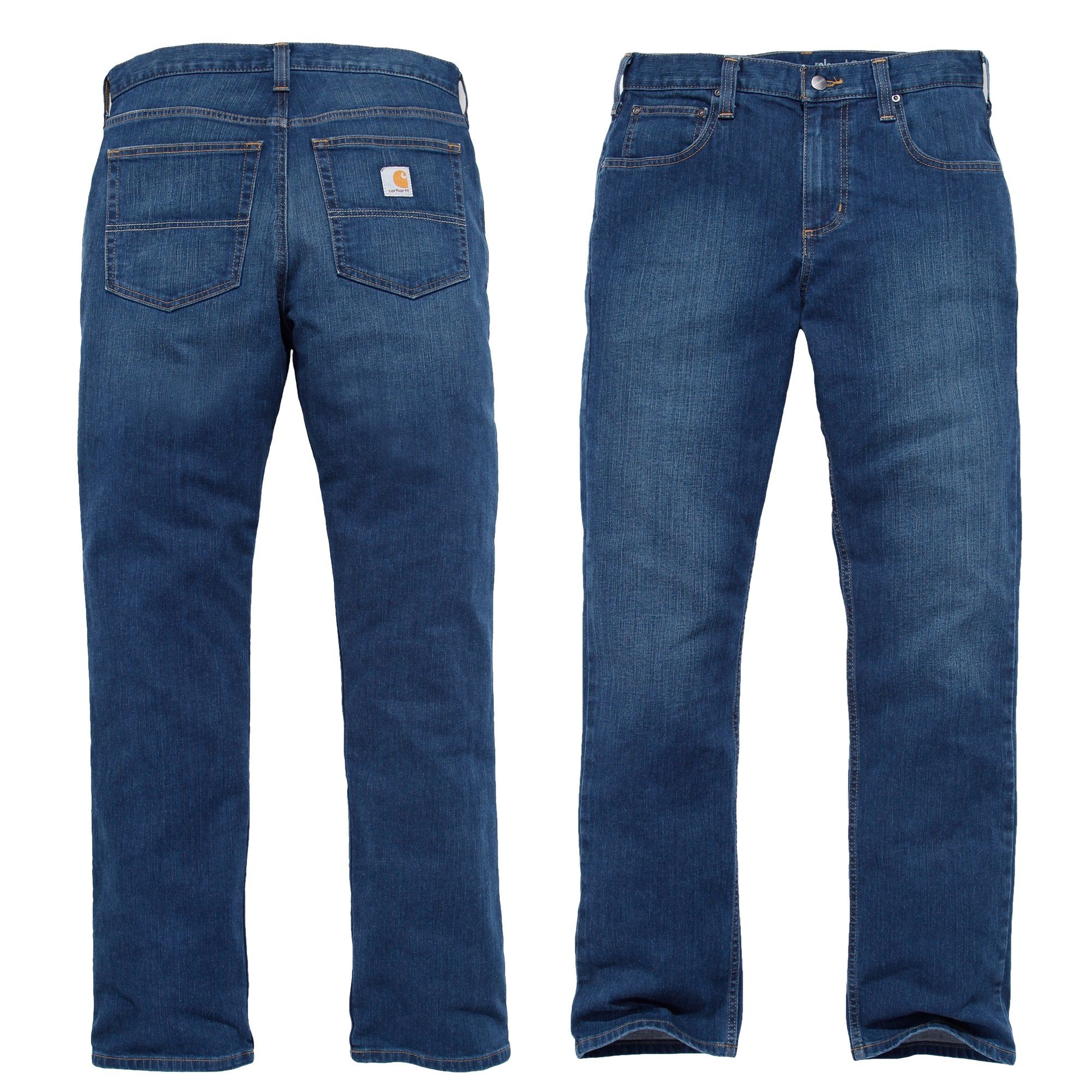 Carhartt Regular-fit-Jeans Carhartt Herren Jeans Relaxed black dusty Flex Rugged Straight