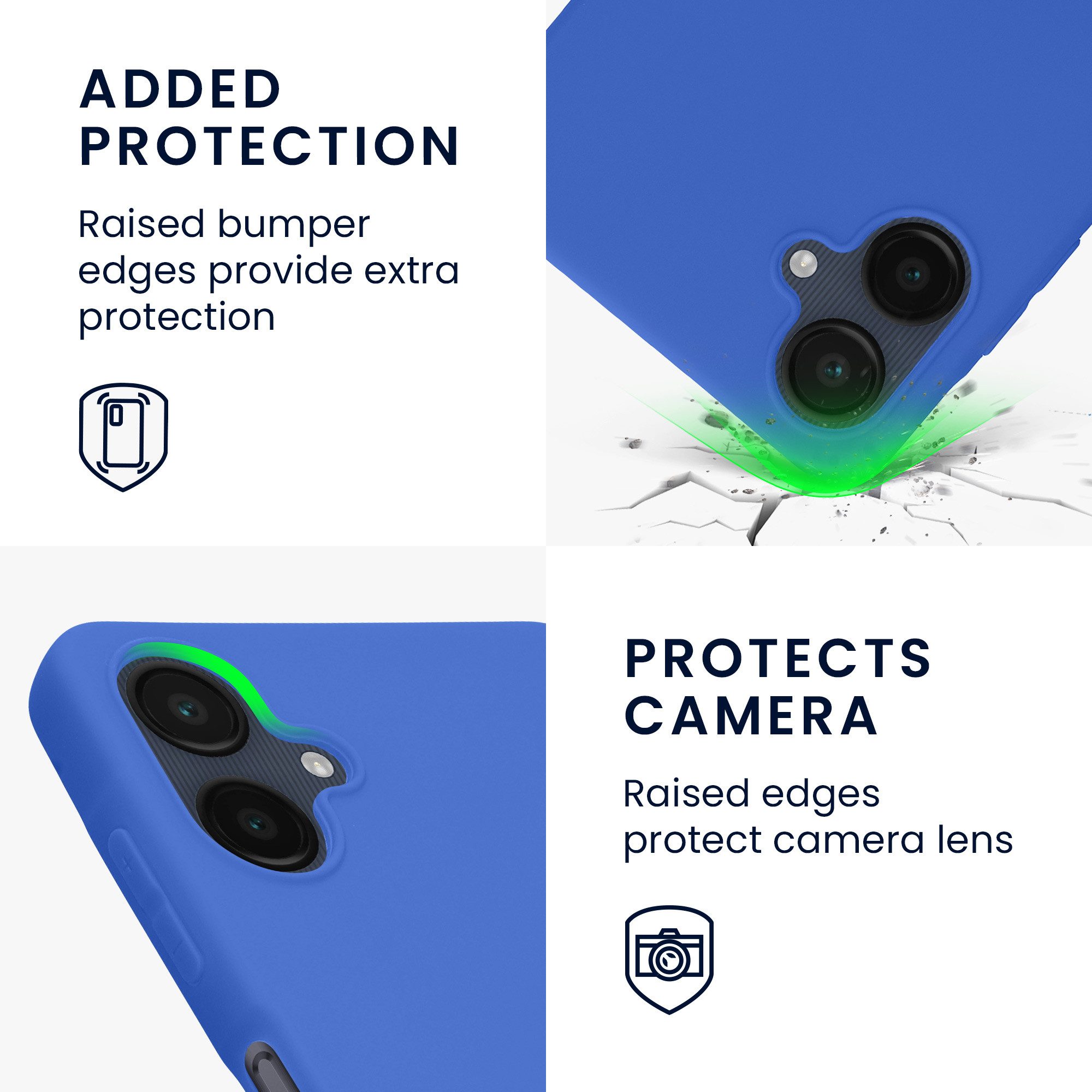 kwmobile Smartphone-Hülle Hülle für Samsung Galaxy A06, Hülle Silikon - Soft Handyhülle - Handy Case Cover