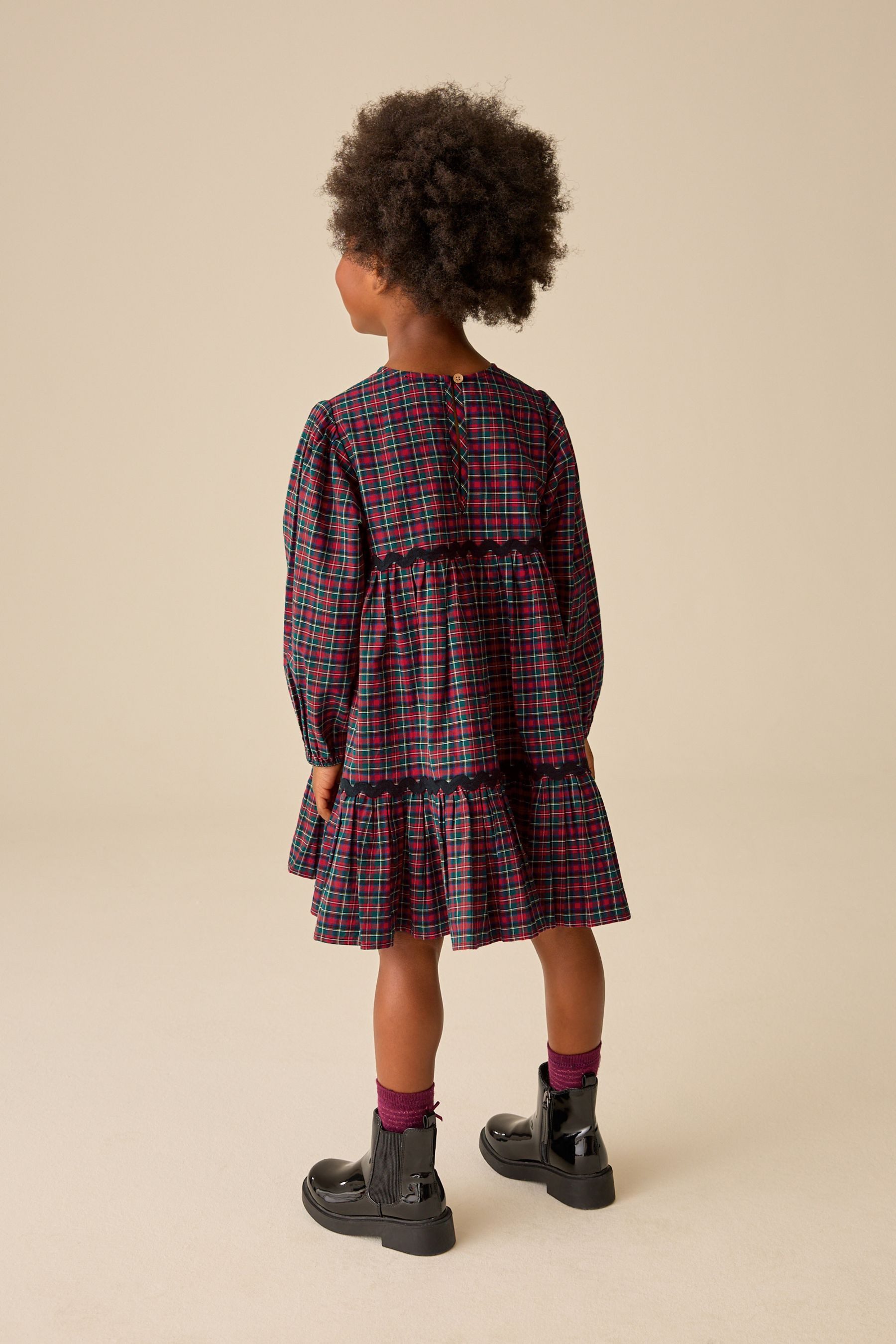 Next Karokleid Kariertes Stufen-Kleid (1-tlg) – Bild 2 von 5