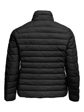 ONLY CARMAKOMA Blouson Wattierte Puffer Stepp Übergangsjacke Plus Size Übergrößen (1-St) 4213 in Schwarz