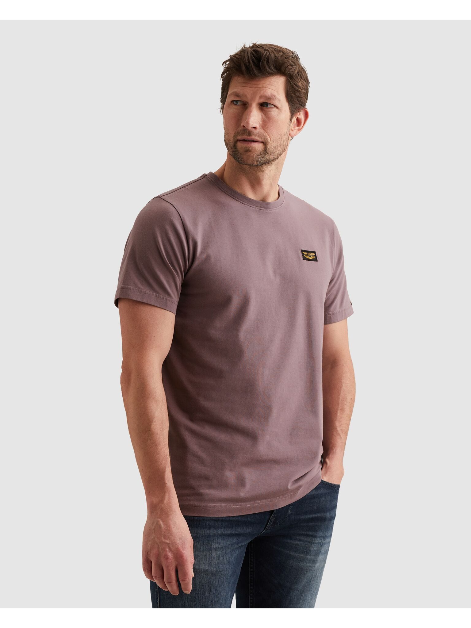 PME LEGEND T-Shirt mit Logobadge