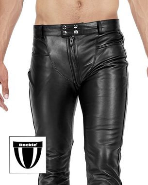 Lederhose Herren Lederhose Lederjeans mit durchgehendem Reißverschluss Bockle® 3 GAY-ZIP