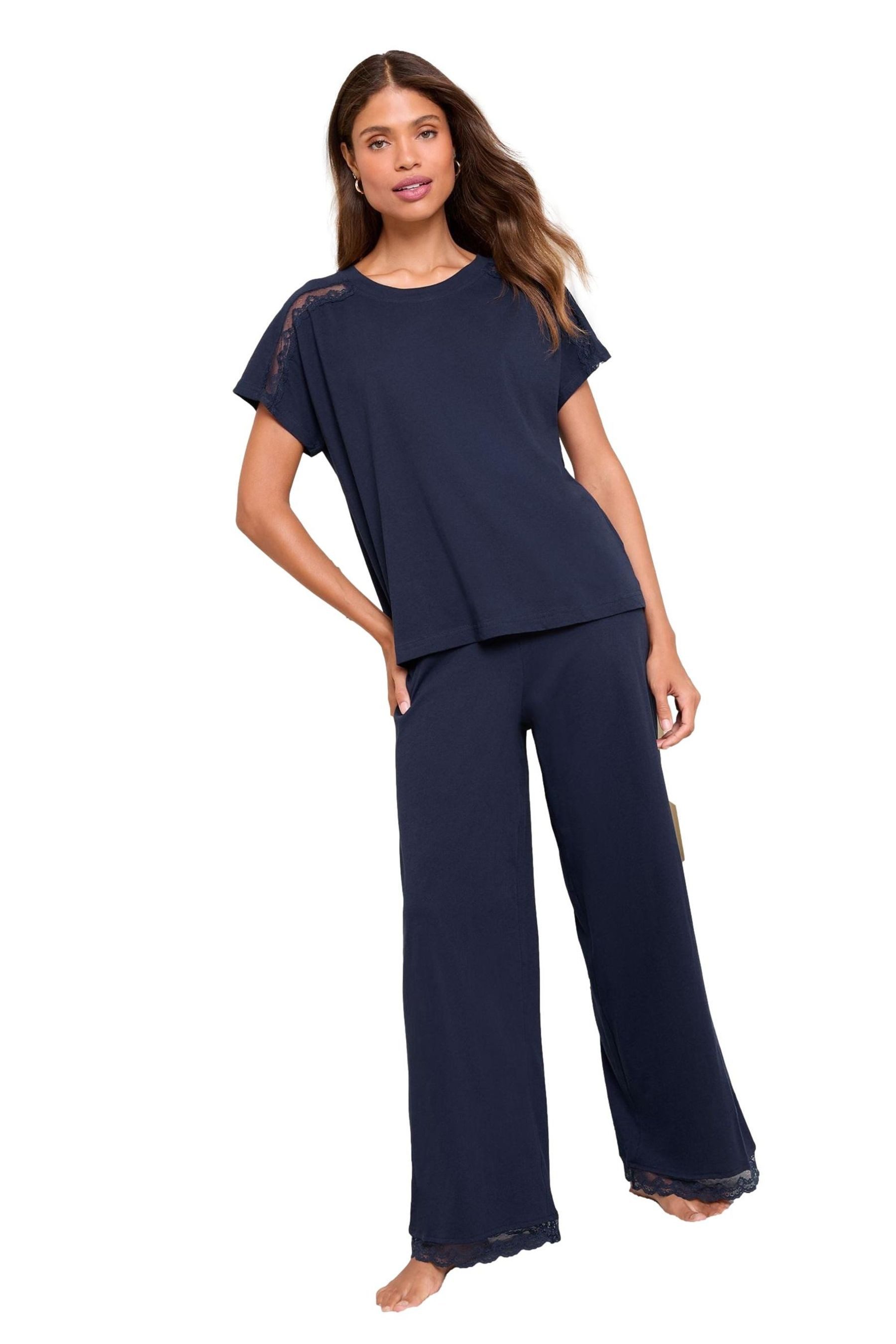 Pyjama Lipsy Jersey-Pyjama mit kurzen Hosen