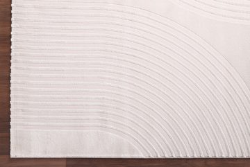 Designteppich Designer Teppich Carpetilla Scandi Design Beige_Cream, Carpetilla, rechteckig, Höhe: 13 mm, Wohnzimmer, Kinderzimmer, Kurzfloor, Esszimmer