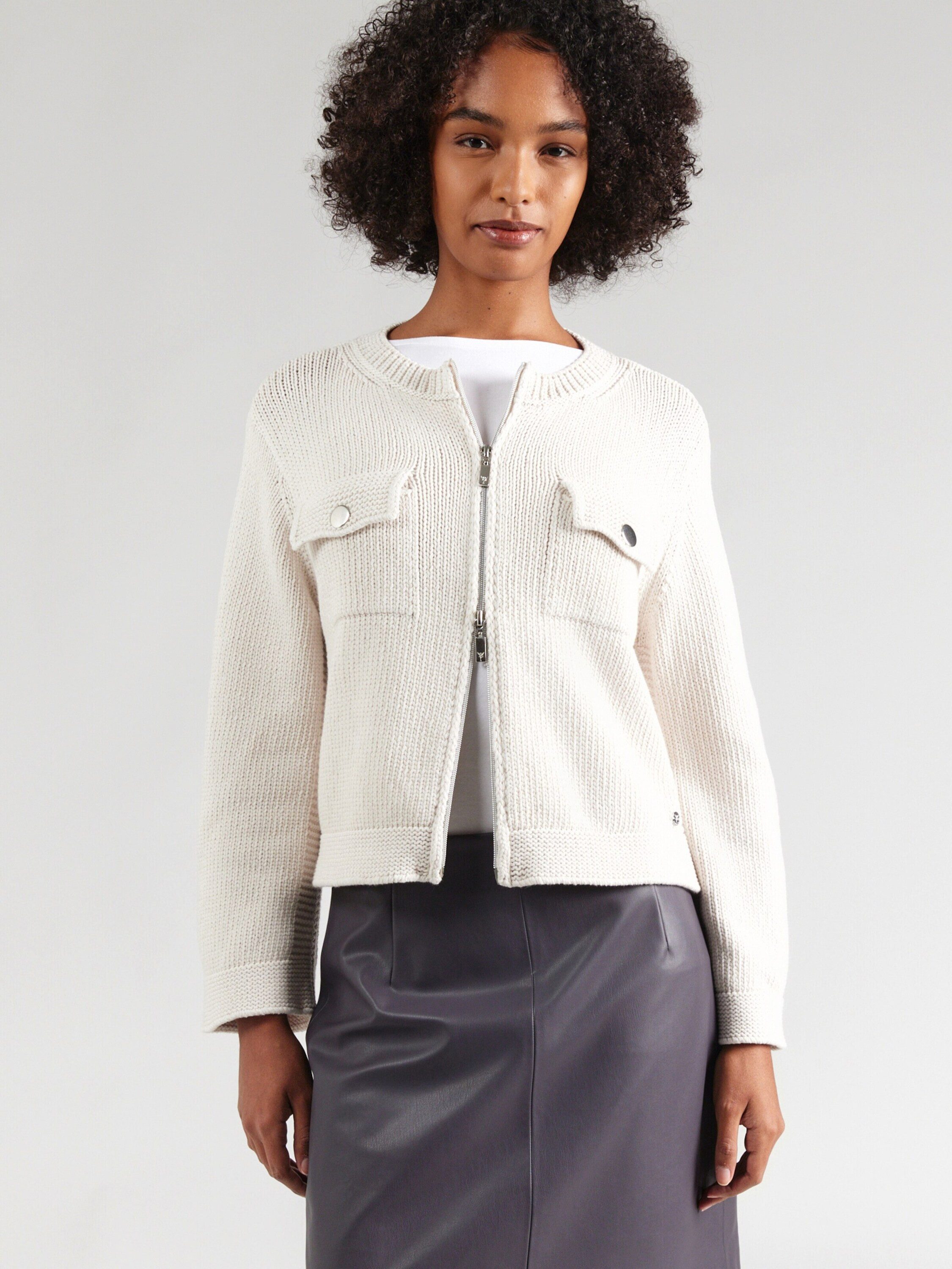 Monari Strickjacke (1-tlg) Plain/ohne Details