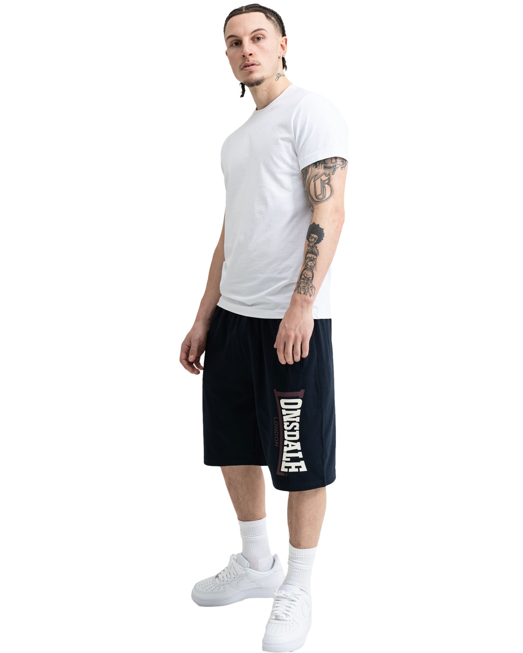 Lonsdale Shorts Lonsdale Jersey Shorts Jam Logo Begleiter fürs Sporttraining und die Freizeit.