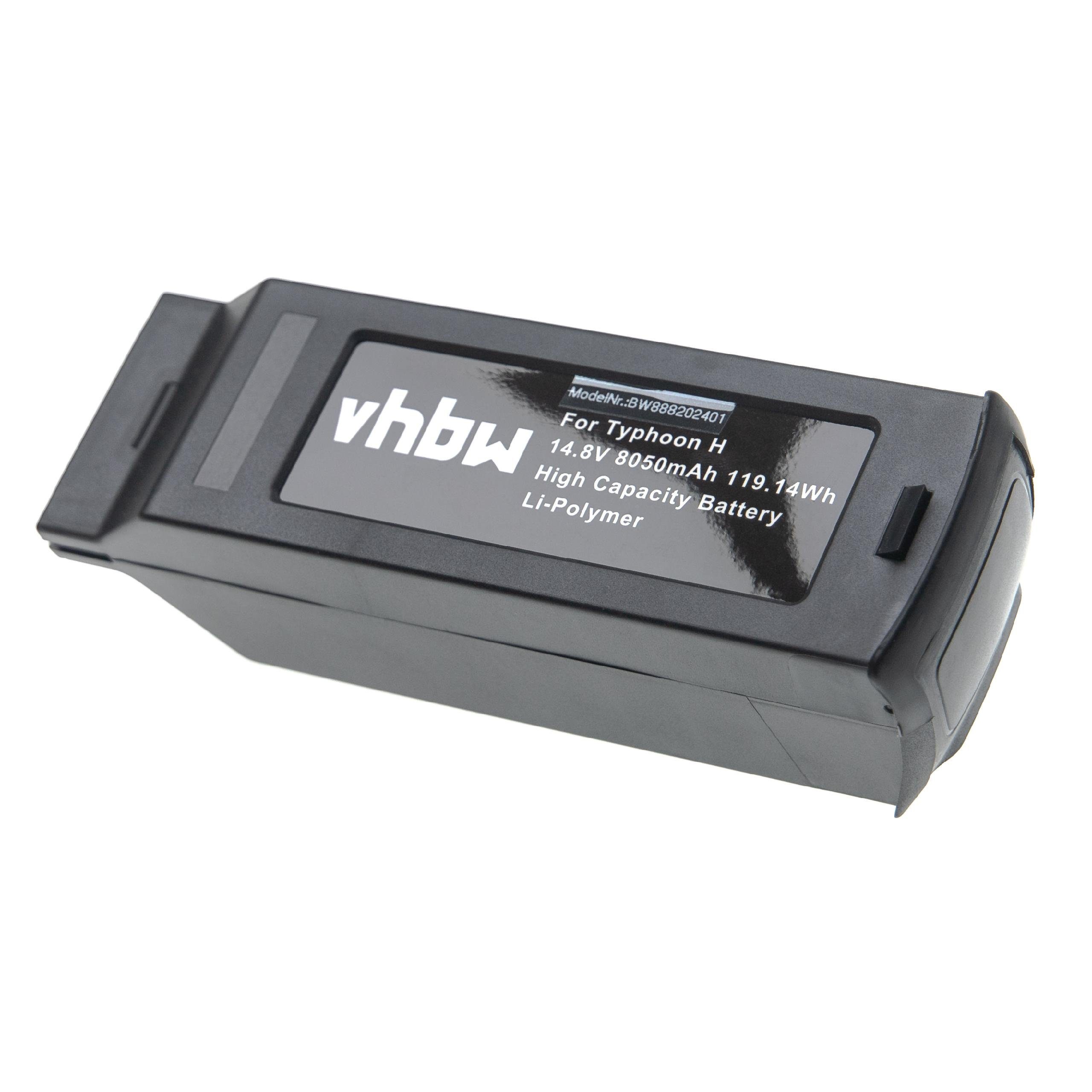 vhbw kompatibel mit Yuneec H480, Typhoon H Drohnen-Akku Li-Polymer 8050 mAh (14,8 V)