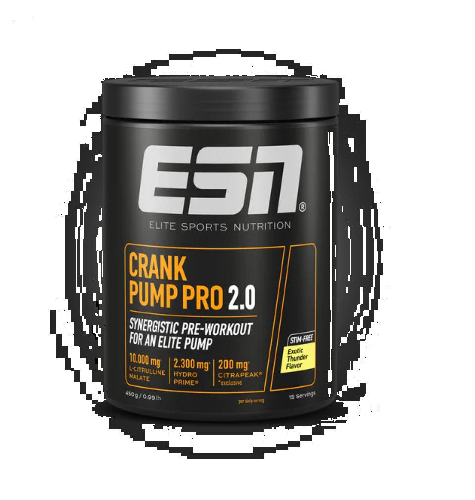 ESN ESN Crank Pump Pro 2.0 450g Pulver, 1 er Packung à 450 g, Enthält L-Citrullin-Malat, Glycerinpulver (HydroPrime)