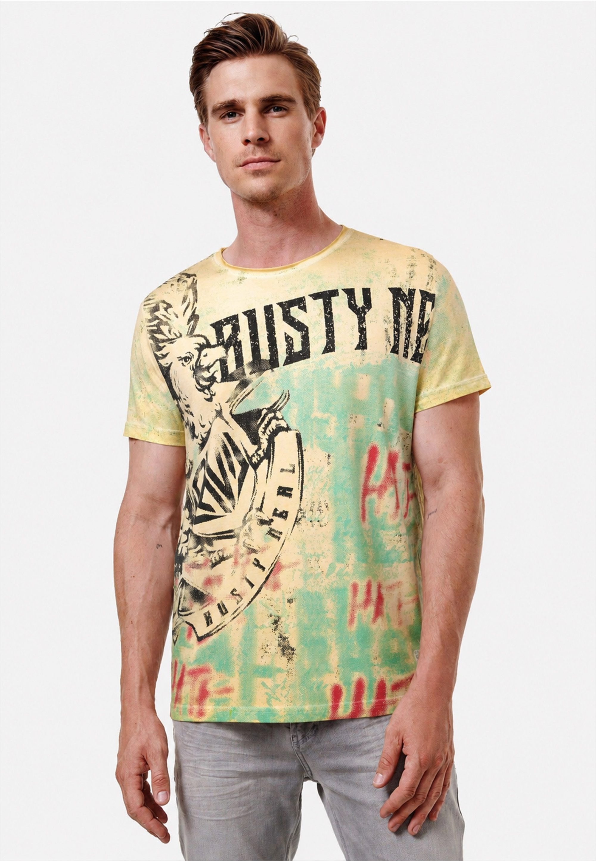 Rusty Neal T-Shirt 15322 mit großem Frontprint