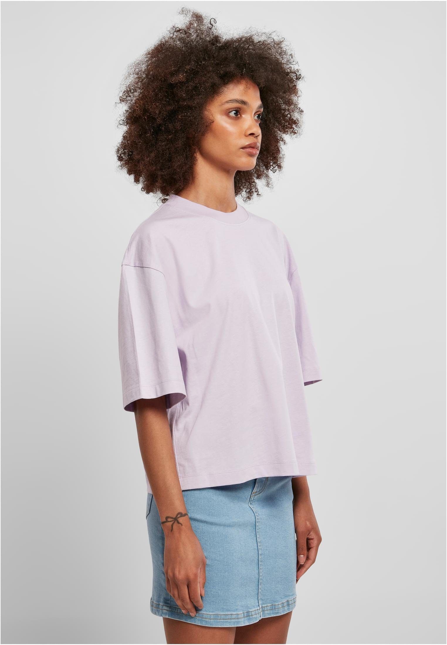 CLASSICS (1-tlg) URBAN Organic T-Shirt Oversized Ladies lilac Damen Tee