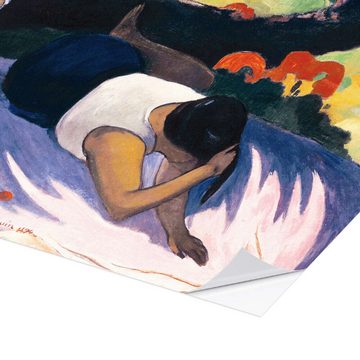 Posterlounge Wandfolie Paul Gauguin, Vergnügungen des bösen Geistes (Arearea no vareua ino), Malerei