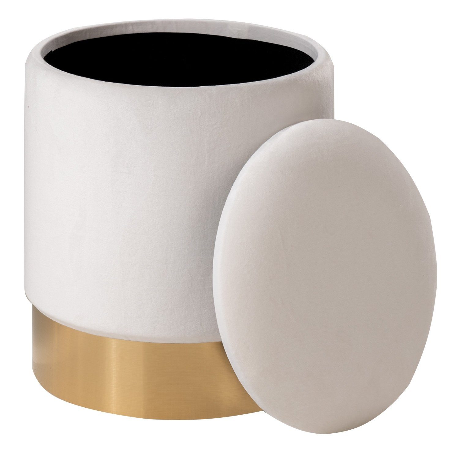 Home4You Sitzhocker mit Deckel, Ø 31 günstig online kaufen