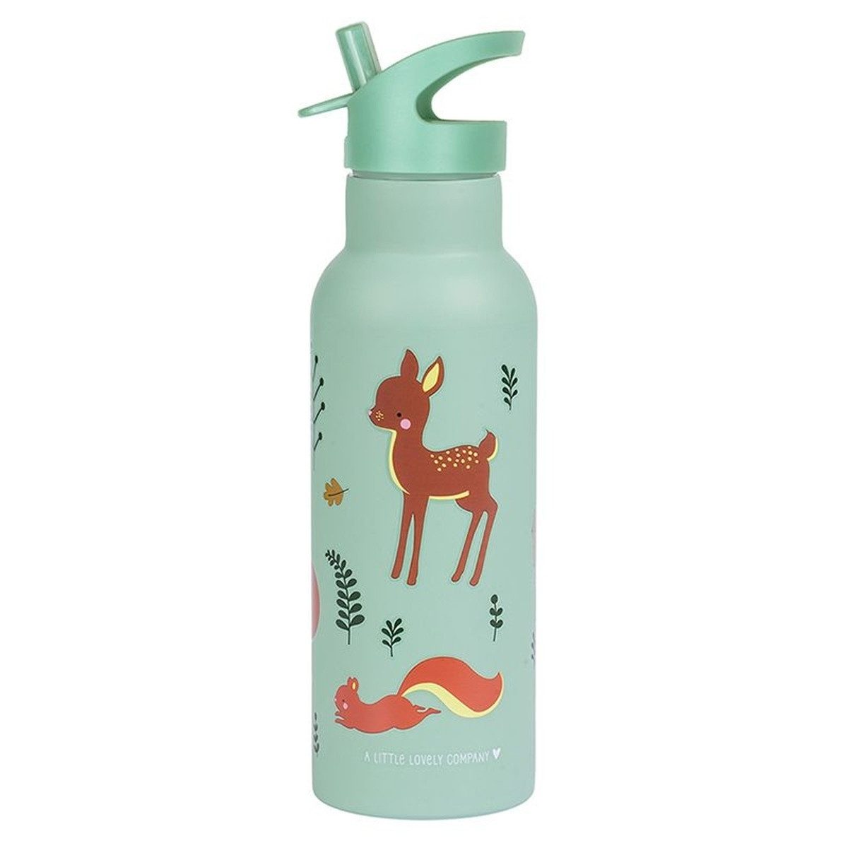 A Little Lovely Company Trinkflasche Edelstahl 500ml Langlebig kindgerechter Verschluss