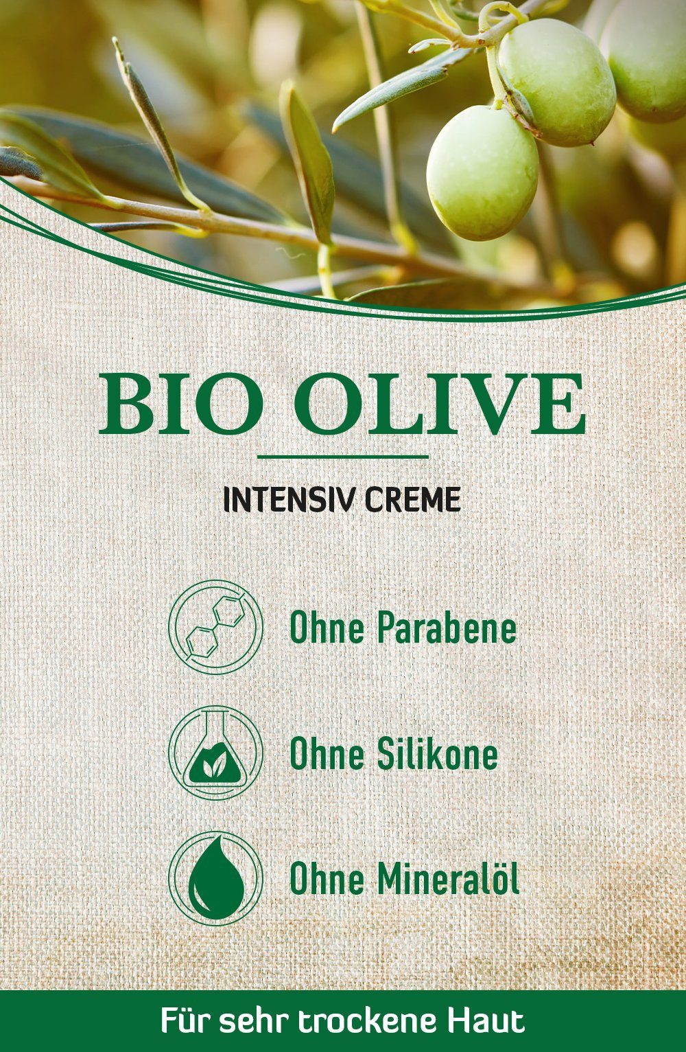 Körpercreme Bio Handcreme Olive, trockene & Haut, für 2-tlg. & Creme Handcreme alkmene Handcreme