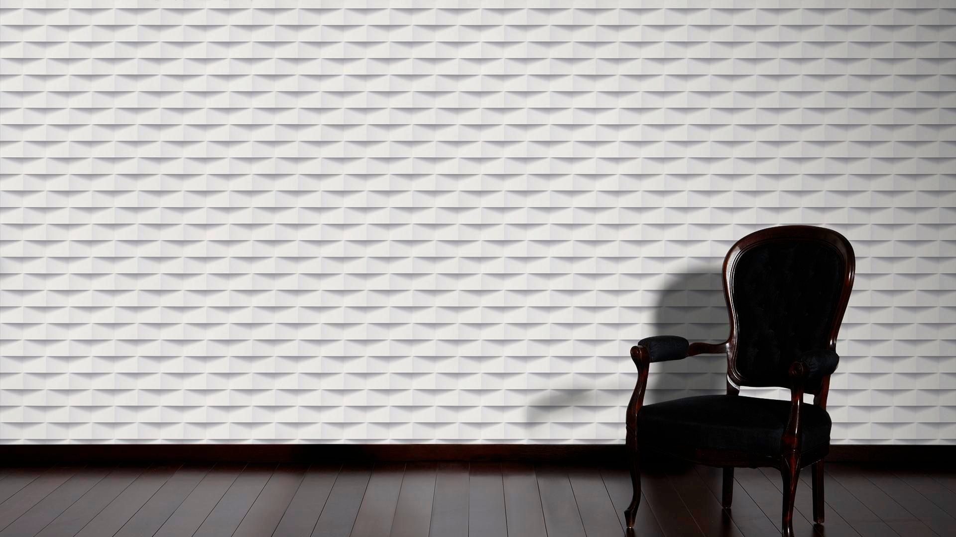living walls Vliestapete Scandinavian, leicht strukturiert, 3D-Optik, geometrisch, grafisch, Grafik Tapete 3D Effekt Tapeten Wohnzimmer Schlafzimmer Küche Design