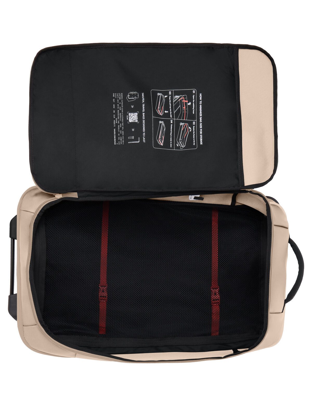 VAUDE Trolley Takutea 65, 2 Rollen, Reisetasche mit Rollen und Teleskopgriff, 65 Liter